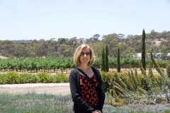 Sarah enjoys the garden