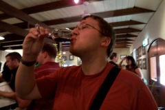 ...but enjoys the tasting more!