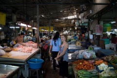 Sarah enjoys a fresh produce market in Chiang Mai