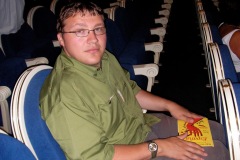 Andy enjoys the show